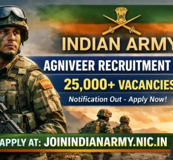 Indian Army Agniveer Recruitment 2026 for 25000 Posts