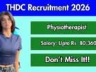THDC India Limited Recruitment 2026
