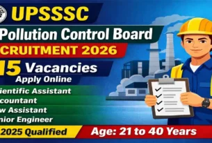 UP Pollution Control Board Recruitment 2026