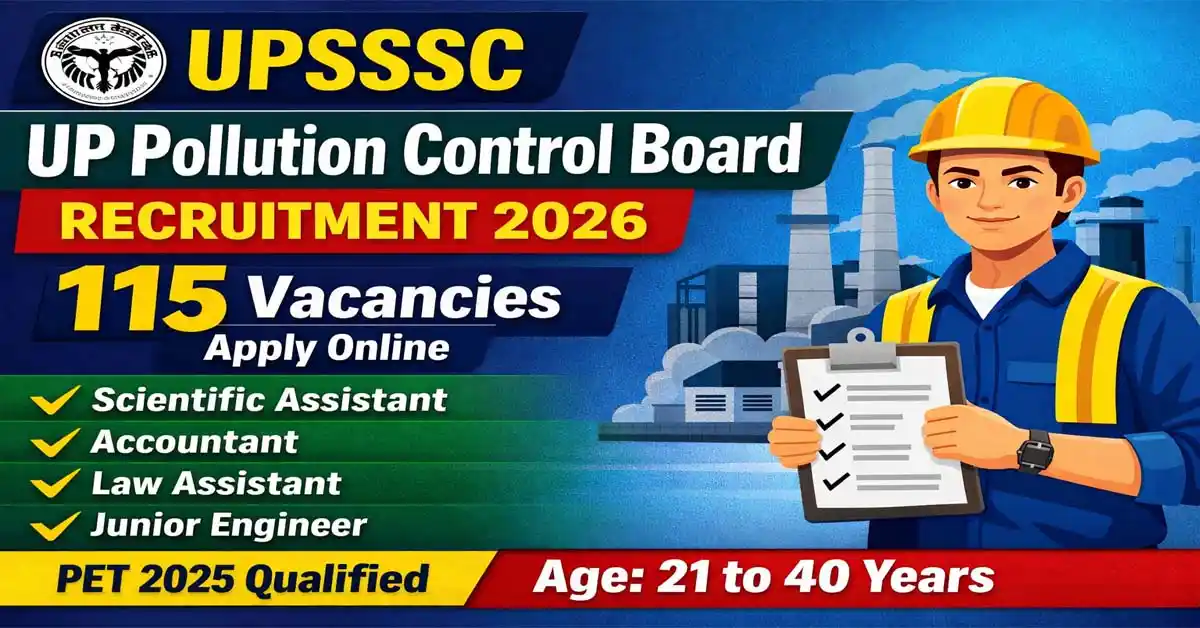 UP Pollution Control Board Recruitment 2026