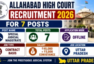 Allahabad High Court Recruitment 2026 for 7 Special Judicial Magistrate Posts