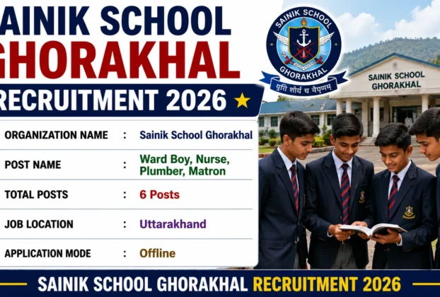 Sainik School Ghorakhal Recruitment 2026